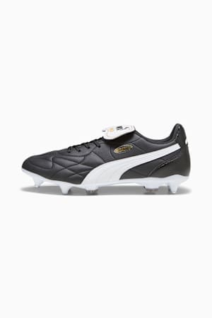 KING TOP MxSG Football Boots Unisex, PUMA Black-PUMA White-PUMA Gold, extralarge-GBR