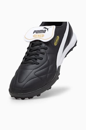 KING TOP TT Football Boots Unisex, PUMA Black-PUMA White-PUMA Gold, extralarge-GBR