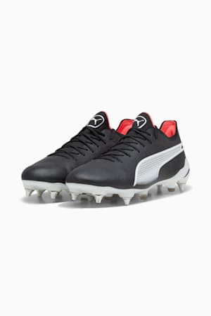 KING ULTIMATE MxSG Football Boots, PUMA Black-PUMA White-Fire Orchid, extralarge-GBR