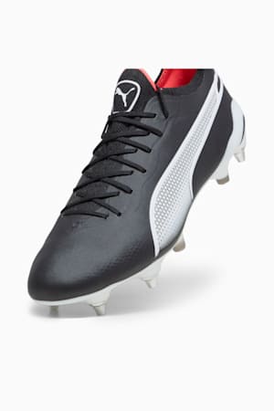 KING ULTIMATE MxSG Football Boots, PUMA Black-PUMA White-Fire Orchid, extralarge-GBR