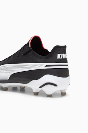 KING ULTIMATE FG/AG Football Boots, PUMA Black-PUMA White-Fire Orchid, extralarge-GBR