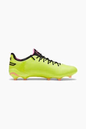 KING ULTIMATE FG/AG Football Boots, Electric Lime-PUMA Black-Poison Pink, extralarge-GBR