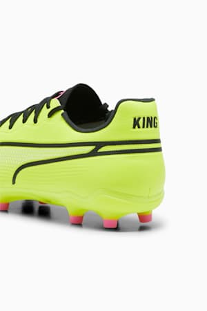 KING PRO FG/AG Women's Football Boots, Electric Lime-PUMA Black-Poison Pink, extralarge-GBR