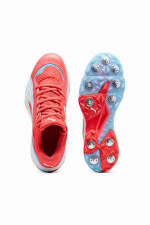 PUMA Spike 24.1 Cricket Shoe, Fire Orchid-PUMA White-Luminous Blue, extralarge-GBR