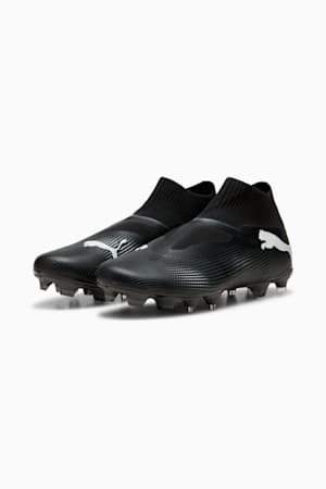 FUTURE 7 MATCH FG/AG Laceless Football Boots, PUMA Black-PUMA White, extralarge-GBR