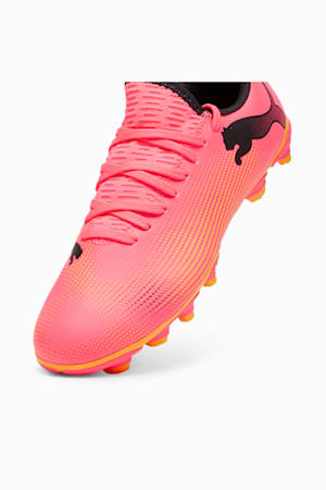 FUTURE 7 PLAY FG/AG Youth Football Boots, Sunset Glow-PUMA Black-Sun Stream, extralarge-GBR