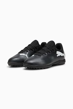 FUTURE 7 PLAY TT Youth Football Boots, PUMA Black-PUMA White, extralarge-GBR