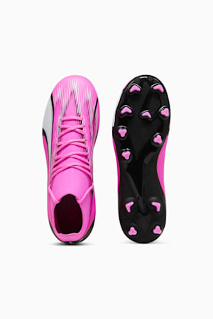 ULTRA PRO FG/AG Youth Football Boots, Poison Pink-PUMA White-PUMA Black, extralarge-GBR