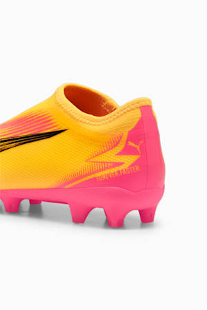 ULTRA MATCH FG/AG Laceless Youth Football Boots, Sun Stream-PUMA Black-Sunset Glow, extralarge-GBR