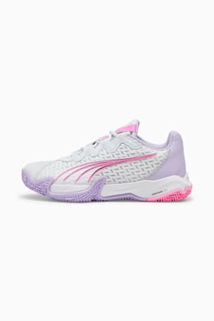 NOVA Elite Women's Padel Shoes, Silver Mist-PUMA White-Vivid Violet, extralarge-GBR