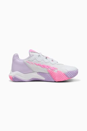 NOVA Elite Women's Padel Shoes, Silver Mist-PUMA White-Vivid Violet, extralarge-GBR