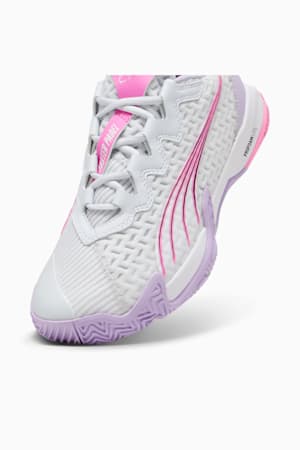 NOVA Elite Women's Padel Shoes, Silver Mist-PUMA White-Vivid Violet, extralarge-GBR