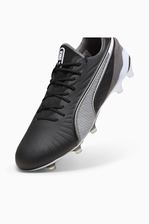 KING ULTIMATE FG/AG Football Boots, PUMA Black-PUMA White-Cool Dark Gray, extralarge-GBR