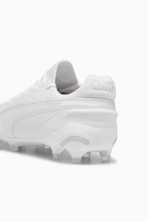 KING ULTIMATE FG/AG Football Boots Unisex, PUMA White-PUMA Silver, extralarge-GBR