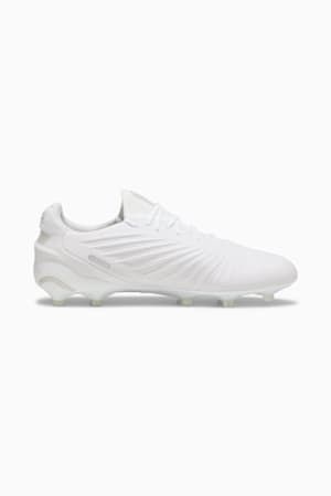 KING ULTIMATE FG/AG Football Boots Unisex, PUMA White-PUMA Silver, extralarge-GBR