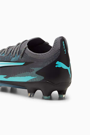 ULTRA ULTIMATE RUSH FG/AG Football Boots, Strong Gray-PUMA White-Elektro Aqua, extralarge-GBR