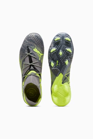 FUTURE 7 ULTIMATE RUSH FG/AG Football Boots, Strong Gray-Cool Dark Gray-Electric Lime, extralarge-GBR