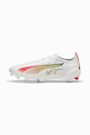 ULTRA 5 ULTIMATE SENNA FG Football Boots, PUMA White-PUMA Gold-PUMA Red, extralarge-GBR