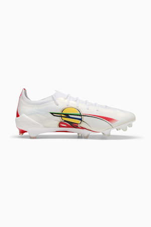 ULTRA 5 ULTIMATE SENNA FG Football Boots, PUMA White-PUMA Gold-PUMA Red, extralarge-GBR