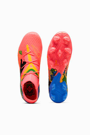 PUMA x NEYMAR JR FUTURE 7 ULTIMATE FG/AG Football Boots, Sunset Glow-PUMA Black-Sun Stream-PUMA Green-Bluemazing, extralarge-GBR