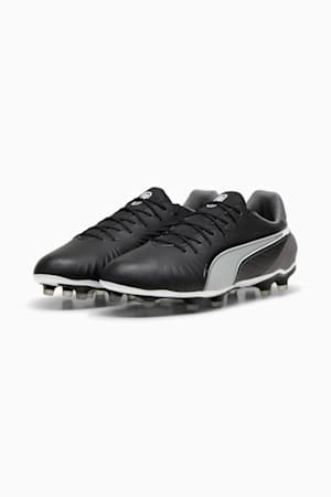 KING MATCH FG/AG Football Boots, PUMA Black-PUMA White-Cool Dark Gray, extralarge-GBR