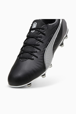 KING MATCH FG/AG Football Boots, PUMA Black-PUMA White-Cool Dark Gray, extralarge-GBR