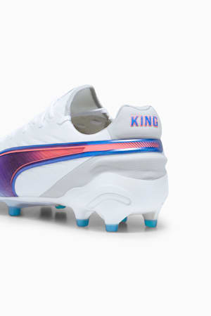 KING ULTIMATE FG/AG Football Boots Women, PUMA White-Bluemazing-Flat Light Gray-Sunset Glow, extralarge-GBR