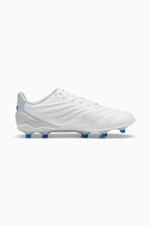 KING PRO FG/AG Football Boots Women, PUMA White-Bluemazing-Flat Light Gray, extralarge-GBR