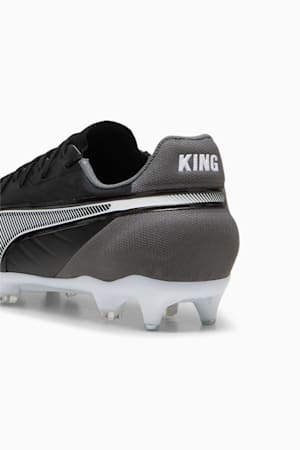 KING MATCH MxSG Football Boots, PUMA Black-PUMA White-Cool Dark Gray, extralarge-GBR