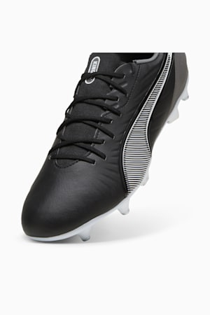 KING MATCH MxSG Football Boots, PUMA Black-PUMA White-Cool Dark Gray, extralarge-GBR