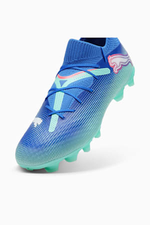 FUTURE 7 PRO FG/AG Football Boots, Bluemazing-PUMA White-Electric Peppermint, extralarge-GBR