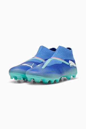 FUTURE 7 MATCH+ FG/AG Laceless Football Boots, Bluemazing-PUMA White-Electric Peppermint, extralarge-GBR