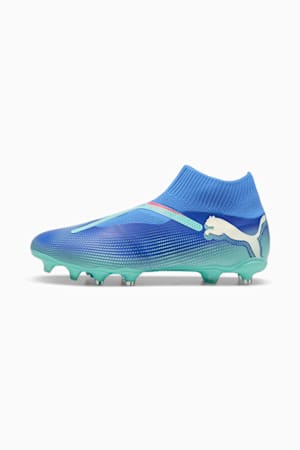 FUTURE 7 MATCH+ FG/AG Laceless Football Boots, Bluemazing-PUMA White-Electric Peppermint, extralarge-GBR