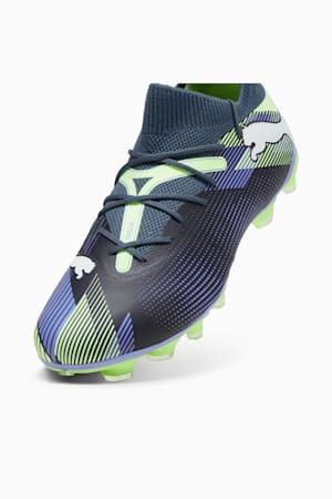 FUTURE 7 MATCH FG/AG Football Boots, Gray Skies-PUMA White-Fizzy Apple, extralarge-GBR