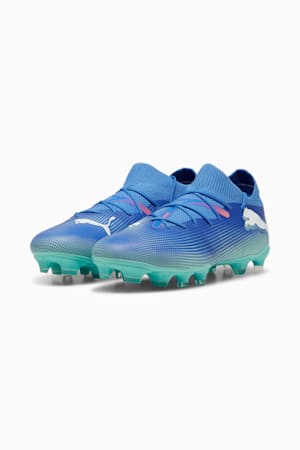 FUTURE 7 MATCH FG/AG Football Boots Women, Bluemazing-PUMA White-Electric Peppermint, extralarge-GBR