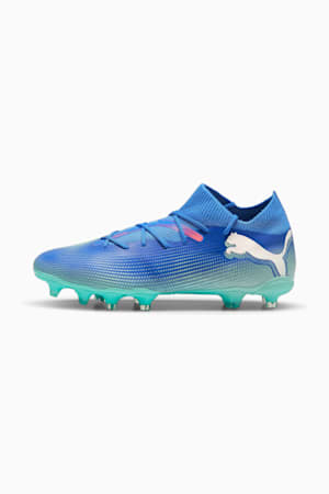 FUTURE 7 MATCH FG/AG Football Boots Women, Bluemazing-PUMA White-Electric Peppermint, extralarge-GBR
