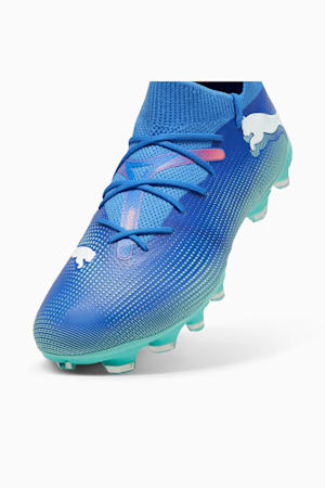 FUTURE 7 MATCH FG/AG Football Boots Women, Bluemazing-PUMA White-Electric Peppermint, extralarge-GBR