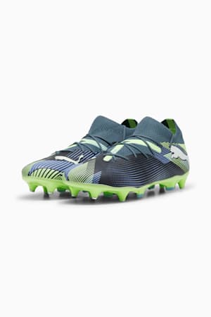 FUTURE 7 MATCH MxSG Football Boots Unisex, Gray Skies-PUMA White-Fizzy Apple, extralarge-GBR