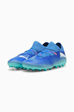 FUTURE 7 MATCH MG Football Boots, Bluemazing-PUMA White-Electric Peppermint, extralarge-GBR