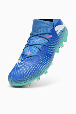 FUTURE 7 MATCH MG Football Boots, Bluemazing-PUMA White-Electric Peppermint, extralarge-GBR