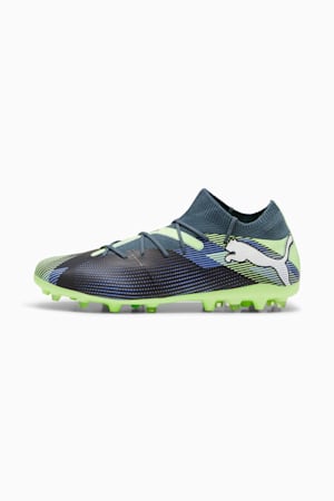 FUTURE 7 MATCH MG Football Boots, Gray Skies-PUMA White-Fizzy Apple, extralarge-GBR