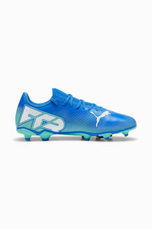 FUTURE 7 PLAY FG/AG Football Boots, Hyperlink Blue-Mint-PUMA White, extralarge-GBR