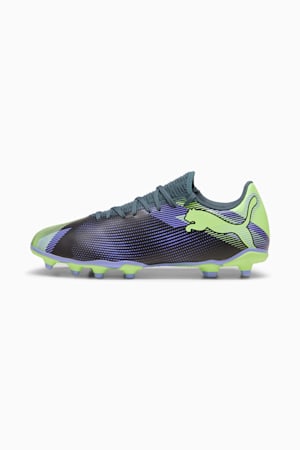 FUTURE 7 PLAY FG/AG Football Boots, Gray Skies-Elektro Purple-Fizzy Apple-PUMA White, extralarge-GBR