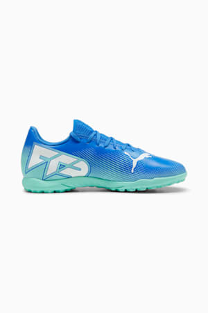 FUTURE 7 PLAY TT Football Boots, Hyperlink Blue-Mint-PUMA White, extralarge-GBR