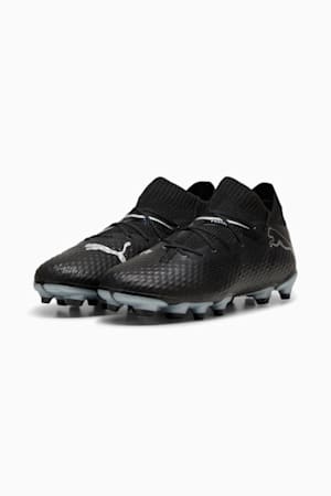 FUTURE 7 PRO FG/AG Football Boots Youth, PUMA Black-PUMA Silver, extralarge-GBR