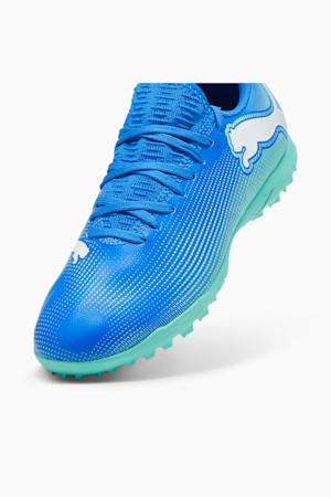 FUTURE 7 PLAY TT Football Boots Youth, Hyperlink Blue-Mint-PUMA White, extralarge-GBR