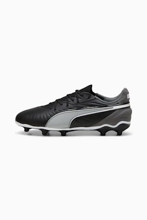 KING MATCH FG/AG Football Boots Youth, PUMA Black-PUMA White-Cool Dark Gray, extralarge-GBR