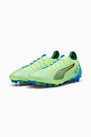 ULTRA 5 ULTIMATE MG Football Boots Unisex, Fizzy Apple-PUMA White-Bluemazing, extralarge-GBR