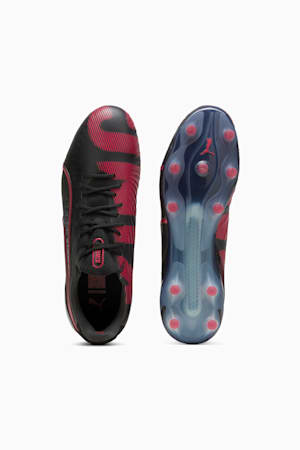 KING ULTIMATE Launch Edition FG/AG Football Boots Unisex, PUMA Black-Rosso Corsa, extralarge-GBR