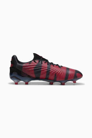 KING ULTIMATE Launch Edition FG/AG Football Boots Unisex, PUMA Black-Rosso Corsa, extralarge-GBR